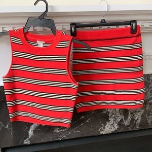 2 piece Forever 21 shirt and skirt set!